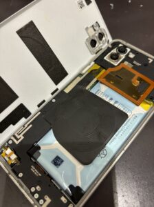 バッテリー交換中の様子