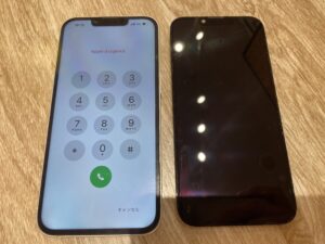 修理後のiPhone13の状態