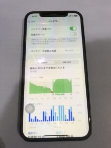 バッテリー交換前のiPhone13