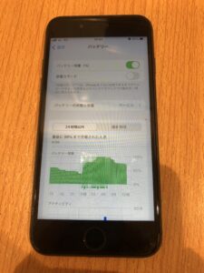 バッテリー交換前のiPhone SE2