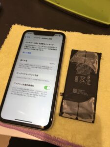 iPhone XRの修理後