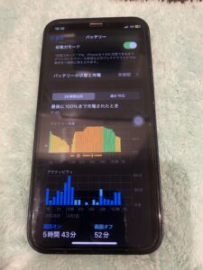 バッテリー交換前のiPhone12