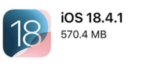 IOS18.4.1がリリースされました
