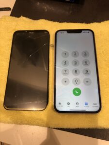 画面修理後のiPhone13の状態