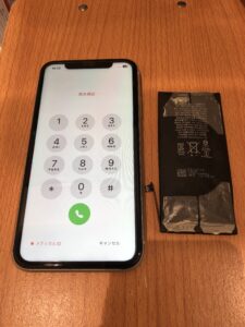 バッテリー交換修理後のiPhone11