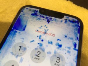 画面修理前のiPhone13