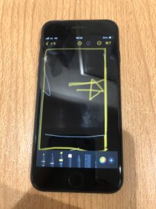 画面右側のタッチが効かないiPhoneSE2