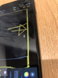 画面右側のタッチが効かないiPhoneSE2