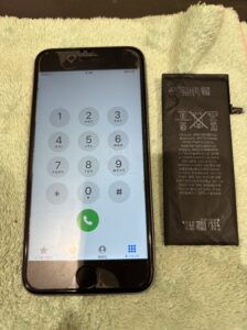 修理後のiPhone6sの状態