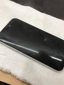 ガラスコーティング施工中