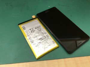 Xperia Z3compact バッテリー交換