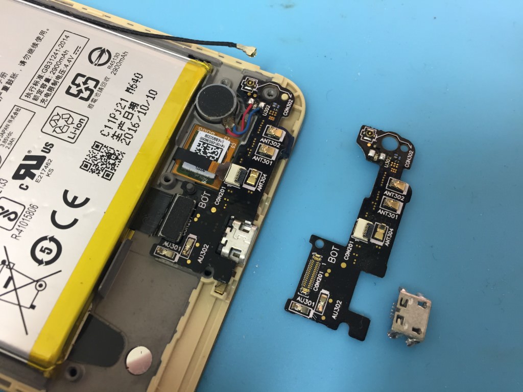 zenfone3 laser ドックコネクター交換
