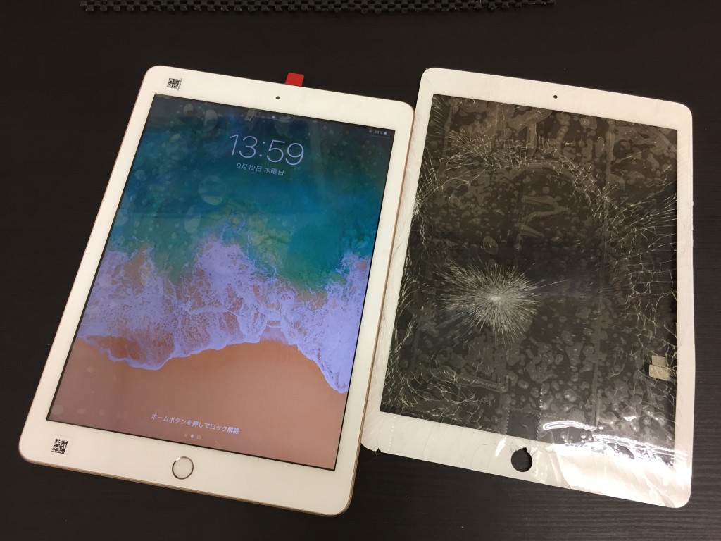 iPad 6 画面ガラス交換