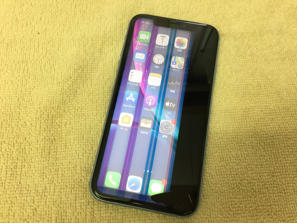 iPhone XR 液晶不良　ディスプレイ交換修理