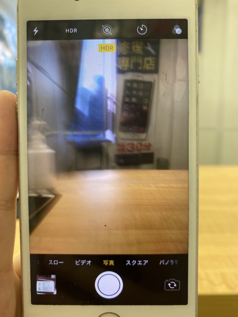 iPhone 7 バックカメラ　ブレる　プレビュー画面が震える
