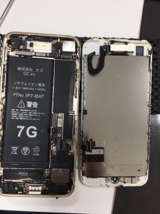 iPhone7　バッテリー交換