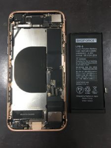 iPhone8　バッテリー交換