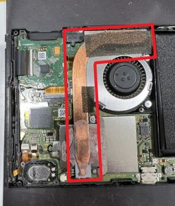 Switch/ヒートシンクプレート取り外し