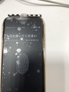 スマホスピタル熊本下通店 iPhoneSE3 指紋センサー 動作確認