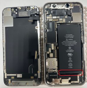 iPhone12mini バッテリー劣化 バッテリー交換修理 iPhone修理 スマホスピタル熊本下通店