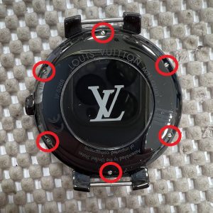 Louis Vuitton タンブールホライゾン  スマートウォッチ修理 背面パネル