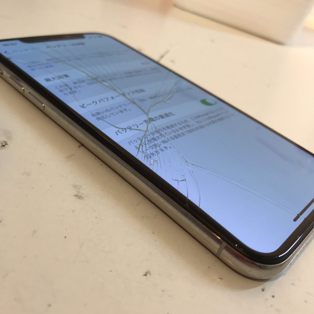 iPhoneX 画面交換 バッテリー交換 スマホスピタル佐賀駅前店