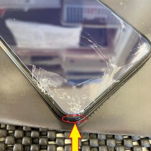 画面割れしたiPhone X 状態確認 スマホスピタル佐賀駅前店