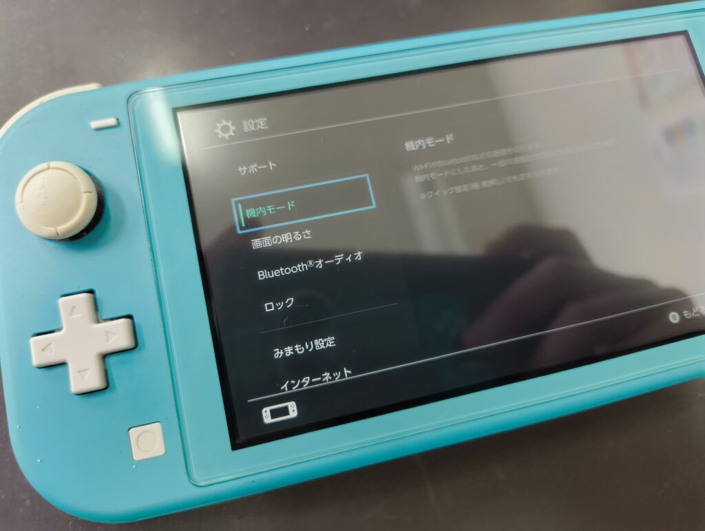液晶交換後のswitchlite